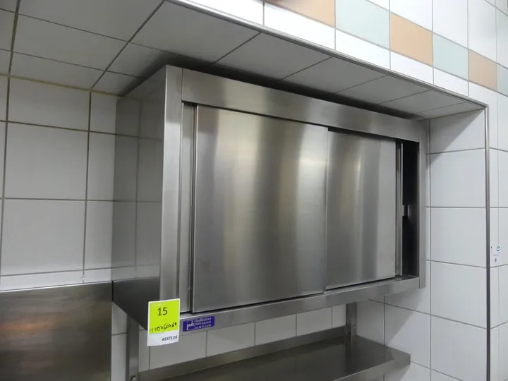 Edelstahl-Oberschrank Maße in cm ca. 100 x 40 x 60